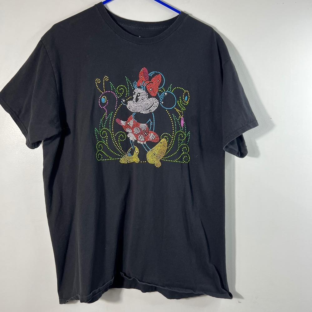 Disney Parks Main Street Electrical Parade Minnie Mouse T-Shirt Black 2XL Hanes